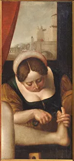 Pedicure Prints: Treatment of the feet after bath, 17th century. Creator: Anonymous ()