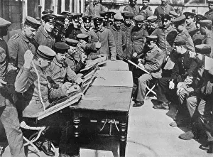 Therapy Prints: The treatment of German wounded, 1915