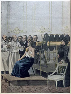 Images Dated 6th February 2006: Treatment of Tuberculosis using electricity, 1901