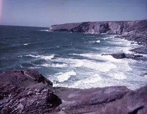 Ocean Prints: Trebarwith Strand, Cornwall, c1955. Creator: Arthur Charles Kirby Ware