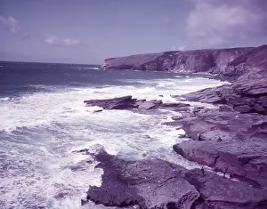 Ocean Prints: Trebarwith Strand, Cornwall, c1955. Creator: Arthur Charles Kirby Ware