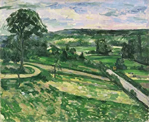 Paul 1839 1906 Prints: The Tree by the Bend, 1881-1882. Creator: Cézanne, Paul (1839-1906)
