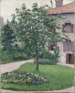 Images Dated 30th September 2021: Tree in Blossom, 1882. Creator: Caillebotte, Gustave (1848-1894)