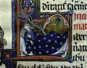Dream Prints: The Tree of Jesse, Miniature in the Biblia Sacra, volume IV, manuscript on parchment made