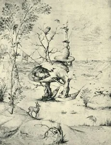 Monster Prints: The Tree-Man, c1505, (1943). Creator: Hieronymus Bosch