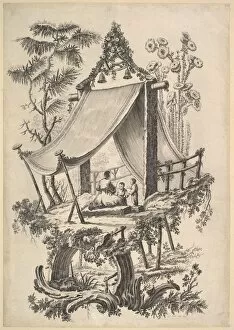 Platform Gallery: Treehouse, 1773. Creator: Jean Jacques Avril
