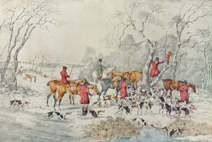 Treeing The Fox, c1800, (1922). Artist: Henry Thomas Alken