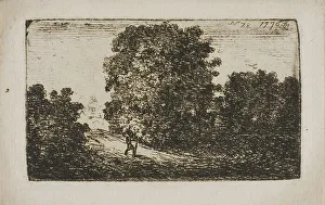 John Clerk Prints: Trees Bordering a Road, n.d. Creator: John Clerk