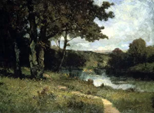 Images Dated 22nd August 2005: Trees Near a River, 1891. Artist: Edward Mitchell Bannister
