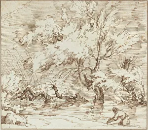 Joseph Vernet Prints: Trees Reflected in a Brook. Creator: Claude-Joseph Vernet