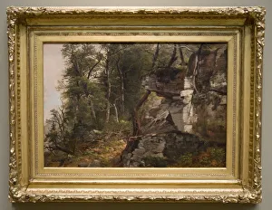 Trees on a Rocky Hillside, c. 1849. Creator: Asher Brown Durand (American, 1796-1886)