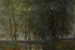 Trees by the Vah, 1870-1900. Creator: Ladislav Mednyanszky