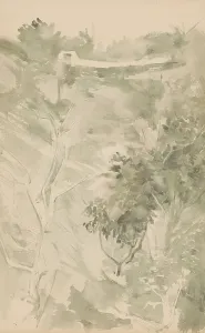 Grandmont Abrahamina Prints: Trees in a valley, 1865-1913. Creator: Abrahamina Arnolda Louisa Hubrecht