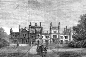 William Wilkins Prints: Tregothnan Castle, North Front, 1880. Creator: Unknown