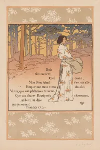 Lestampe Originale Prints: Trembling Woods, 1893. Creator: Georges Auriol (French)