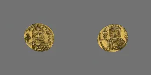 8th Century Collection: Tremissis (Coin) of Leo III, 720-741. Creator: Unknown