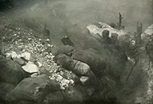 Recycling Prints: Trench Warfare in the Argonne, (1919). Creator: Unknown