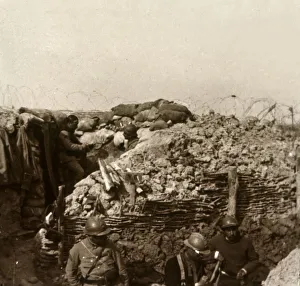 Champagne Ardenne Prints: Trenches, Champagne, northern France, c1914-c1918