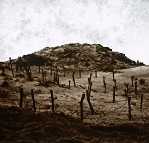 Trenches at Mamelon Vert, Nieuwpoort, Flanders, Belgium, c1914-c1918