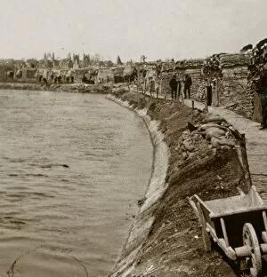 Trenches at Nieuwpoort, Flanders, Belgium, c1914-c1918
