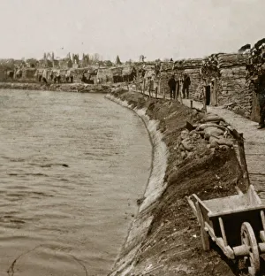 Nieuwpoort Prints: Trenches at Nieuwpoort, Flanders, Belgium, c1914-c1918
