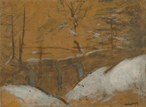 1914 Prints: Trenches in Winter, about 1914. Creator: Ladislav Mednyanszky