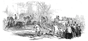 2nd Baronet Prints: Trent Valley Railway - the Procession at Tamworth, 1845. Creator: Unknown