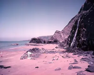 Holiday Prints: Tresaith Bay, Cardigan, c1955. Creator: Arthur Charles Kirby Ware