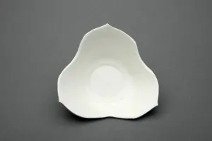 Glazed Porcelain Prints: Tri-Lobed Dish, Five Dynasties period (907-960). Creator: Unknown