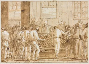 The Trial, 1790s. Creator: Giovanni Domenico Tiepolo (Italian, 1727-1804)