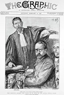 Trial of Emile Zola, French author, 1898