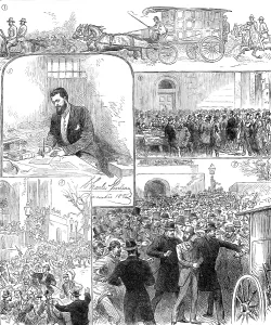 Front Page News Prints: The Trial of Guiteau at Washington for the murder of President Garfield