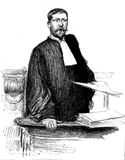 Speech Prints: The Trial of M. Zola: M. Labori, counsel for M. Zola, 1898. Creator: Unknown