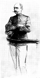 Controversy Prints: The Trial of M. Zola: Major Esterhazy, 1898. Creator: Unknown