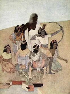 Hindu Prints: The Trial of the Princes, 1913. Artist: Nandalal Bose