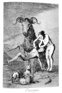 Trouble Prints: Trials, 1799. Artist: Francisco Goya