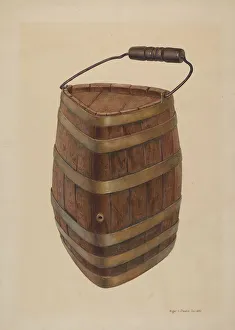 Triangle Collection: Triangle Field Water Keg, c. 1939. Creator: Roger Deats