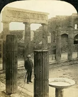 Triangular Forum, Ruins of Pompeii, Italy, c1909. Creator: George Rose