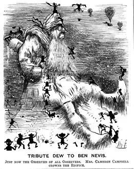 Harry Furniss Prints: Tribute Dew to Ben Nevis, 1883. Artist: Harry Furniss