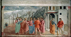 Images Dated 15th June 2010: The Tribute Money, 1425. Artist: Masaccio Tommaso