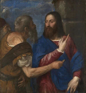 Good And Evil Collection: The Tribute Money, 1560s. Artist: Titian (1488-1576)