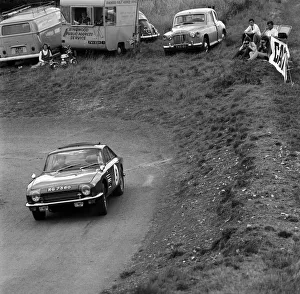 Clipper Prints: Trident Clipper, Sandy Gibb at Gurston Down hill climb. Creator: Unknown
