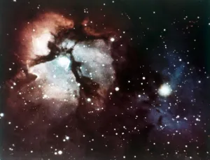 Trifid Nebula in Sagittarius constellation. Creator: NASA