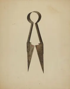 Trimming Shears, 1935/1942. Creator: Harold Ballerd