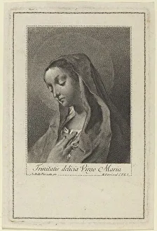 Giambattista Piazetta Prints: Trinitatis delicia Virgo Maria. Creator: Marco Alvise Pitteri