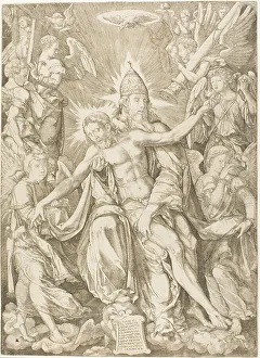 The Trinity, 1542. Creators: Johann Ladenspelder, Jesus Christ