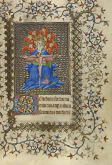Holy Trinity Prints: The Trinity; Book of Hours, about 1410. Creator: Unknown
