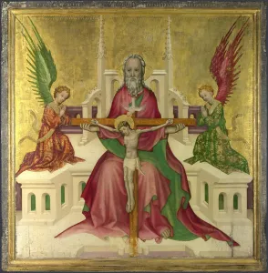 Holy Trinity Prints: The Trinity with Christ Crucified, c. 1410. Artist: Austrian master (active ca. 1440-1450)