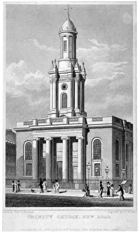Th Shepherd Prints: Trinity Church, Euston Road, St Pancras, London, 1828. Artist: Thomas Hosmer Shepherd