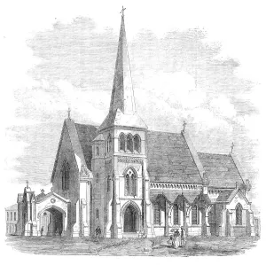Rangoon Yangon Myanmar Burma Prints: Trinity Church, Rangoon, British Burmah, 1869. Creator: Unknown